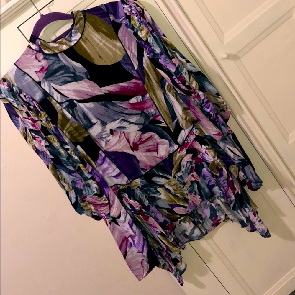 BCBG peplum blouse
